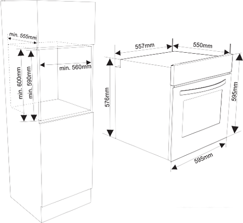 Духовой шкаф Weissgauff EOA 69 OW