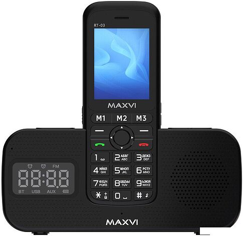 Кнопочный телефон Maxvi RT-03 (черный)