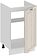 Шкаф напольный Трия Лина 1Н5М (белый/кремовый)