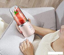 Портативный блендер Deerma DEM-NU05 Pink