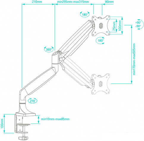 Кронштейн Onkron G100B