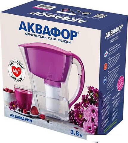 Кувшин АКВАФОР Аквамарин (цикламен)