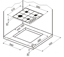 Варочная панель Hansa BHGI63030