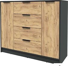 Тумба Интерлиния Концепт КТ-Т120 (дуб золотой/антрацит)