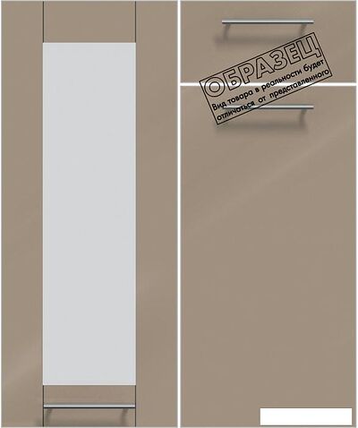 Готовая кухня Интерлиния Мила Пластик 2.6 (ваниль глянец/туманный глянец/белый гранит)