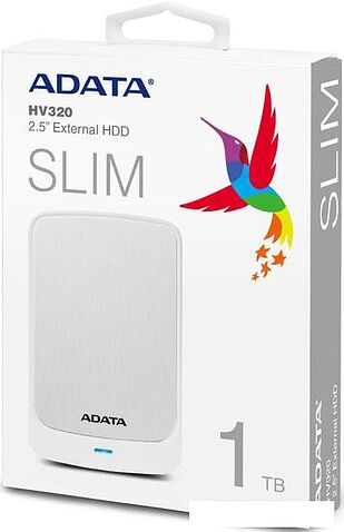 Внешний накопитель A-Data HV320 AHV320-1TU31-CWH 1TB (белый)