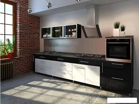 Кухонная вытяжка MAUNFELD Gloria 60 (нержавеющая сталь/черное стекло)