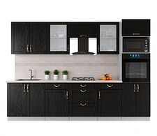 Готовая кухня Интерлиния Мила Крафт 3.0 (дуб английский)