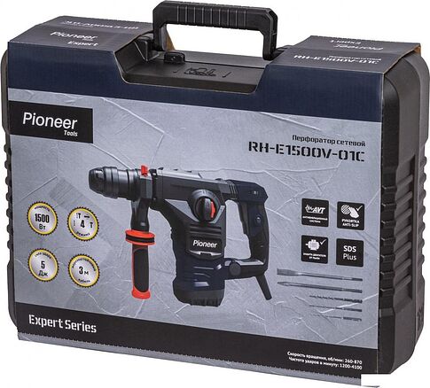 Перфоратор Pioneer Tools RH-E1500V-01C (кейс)