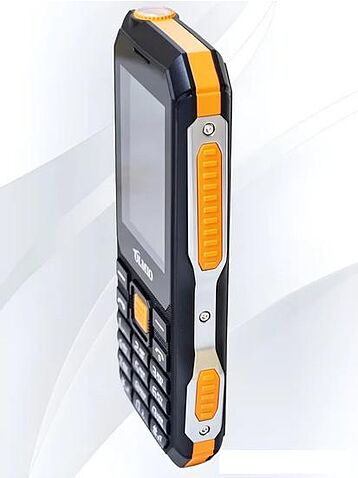 Кнопочный телефон Olmio X04 (черный/оранжевый)