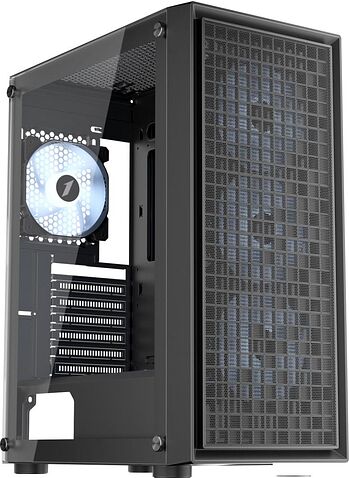 Корпус 1stPlayer GO6 GO6-BK-4FS7 (черный)