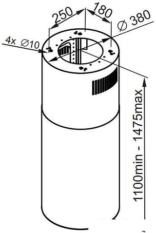 Кухонная вытяжка MAUNFELD Lee Isla 39 (золотой)