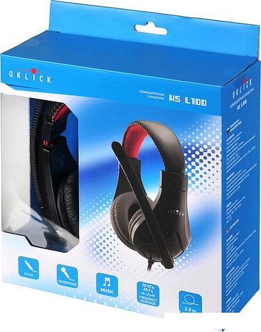 Наушники с микрофоном Oklick HS-L100