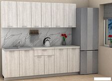 Готовая кухня ЭлиГард Lion 2.2 (сосна каньон/королевский опал)