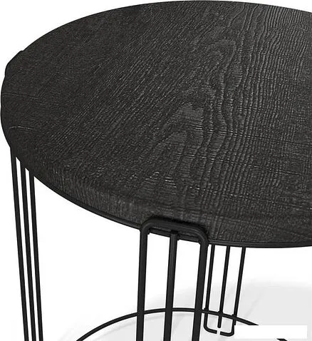 Журнальный столик Sheffilton SHT-CT53-1 (сонора/черный муар)