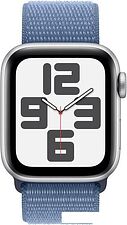 Умные часы Apple Watch SE 2 40 мм (алюминиевый корпус, серебристый/синий шторм, нейлоновый ремешок) Умные часы Apple Watch SE 2 40 мм (алюминиевый корпус, серебристый/синий шторм, нейлоновый ремешок)