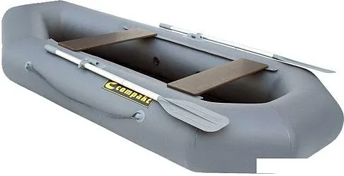 Гребная лодка Leader Компакт-240 ФС (серый)
