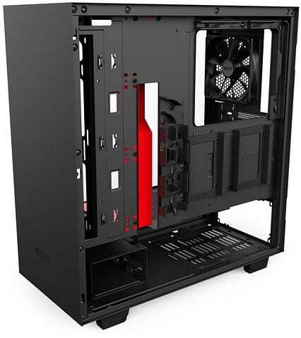 Корпус NZXT H500 (черный/красный)