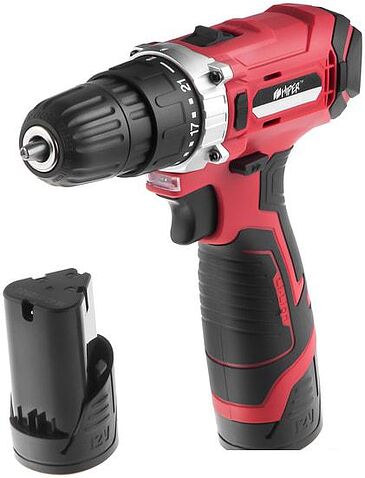 Дрель-шуруповерт Hiper HCD12/2A (с 2-мя АКБ, кейс)