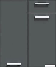 Готовая кухня Интерлиния Мила Лайт 2.4-ПМ2 (дуб золотой/антрацит/дуб бунратти)