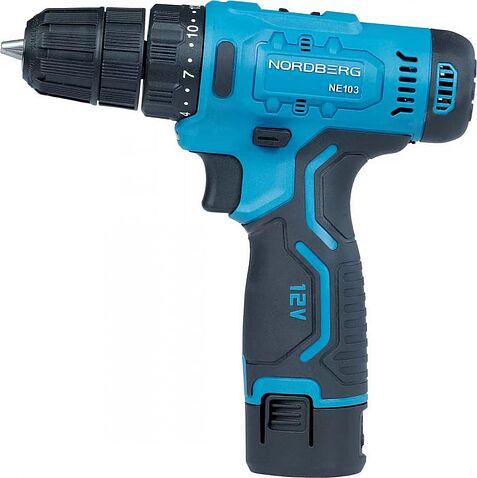 Дрель-шуруповерт Nordberg NE103K+NE9012 (с 2-мя АКБ, сумка)