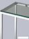 Консольный стол Stool Group Таун 115x30 ECST-022 (прозрачное стекло/сталь серебристый)