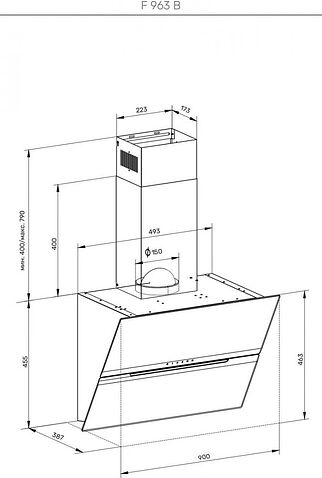 Кухонная вытяжка KUPPERSBERG F 963 B