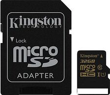 Карта памяти Kingston microSDHC UHS-I (Class 10) 32GB + SD адаптер (SDCA10/32GB) Карта памяти Kingston microSDHC UHS-I (Class 10) 32GB + SD адаптер (SDCA10/32GB)