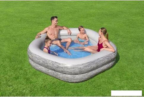 Надувной бассейн Bestway Splash Paradise 54423 (213х206х53)