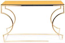 Консольный стол Signal Kenzo C (дымчатый янтарь/золотой)