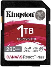Карта памяти Kingston Canvas React Plus V60 SDXC 1TB