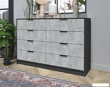 Комод Интерлиния Концепт КТ-К157 (бетон/антрацит)