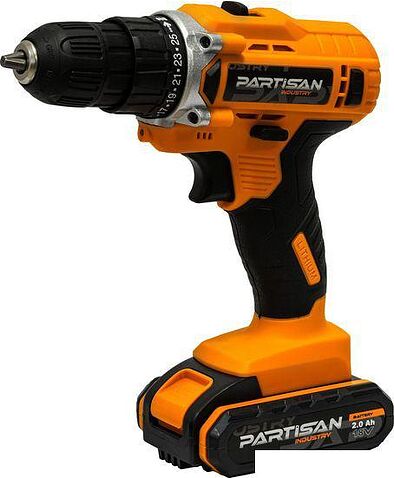 Дрель-шуруповерт Partisan AD-18.2 (с 2-мя АКБ, кейс)