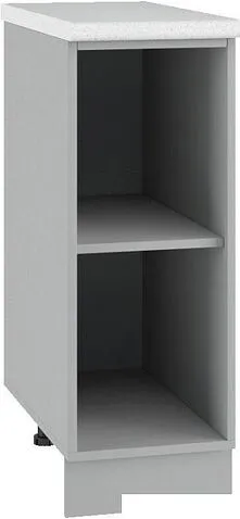 Шкаф напольный ДСВ Тренто С 300 левый (серый/серый)