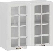 Шкаф навесной Трия Лина 1В8С (белый)