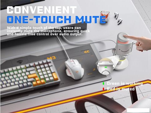 Проводной микрофон FIFINE AM6 (белый)