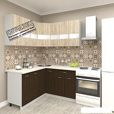 Угловая кухня Кортекс-мебель Корнелия Экстра 1.5x1.5м (белый/береза/марсель) Угловая кухня Кортекс-мебель Корнелия Экстра 1.5x1.5м (белый/береза/марсель)