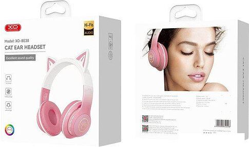 Наушники XO BE38 (розовый)