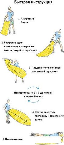 Надувной шезлонг Биван 2.0 (черный) [BVN17-ORGNL-BLK]