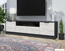 Тумба Интерлиния ТВ Концепт КТ-ТВ4-50 (дуб белый/антрацит)