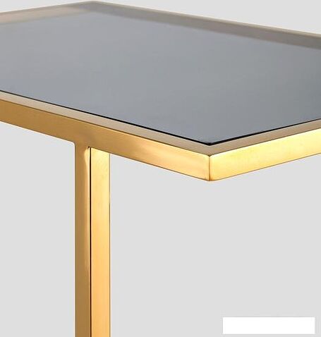 Консольный стол Stool Group Бостон 50x32 EET-061-TG-SK (стекло Smoke/сталь золото)