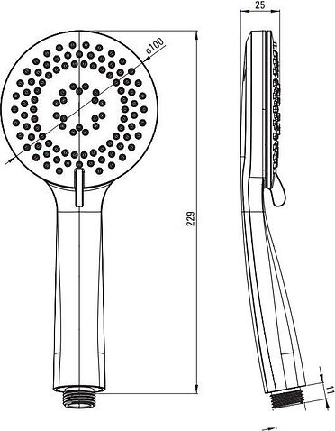 Душевой гарнитур  Deante Arnika Steel NQA F41K