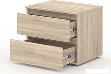 Тумба Кортекс-мебель Бари 60 2ш (дуб сонома/дуб сонома/дуб сонома)