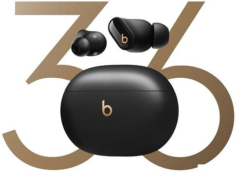 Наушники Beats Studio Buds+ (черный/золотистый)