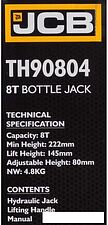 Бутылочный домкрат JCB TH90804 (8т)