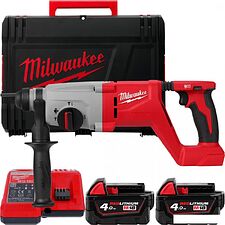 Перфоратор Milwaukee M18 M18BLHACD26-402X 4933492480 (с 2-мя АКБ, кейс) Перфоратор Milwaukee M18 M18BLHACD26-402X 4933492480 (с 2-мя АКБ, кейс)