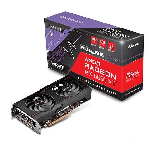 Видеокарта Sapphire Pulse Radeon RX 6650 XT 8GB GDDR6 11319-03-20G