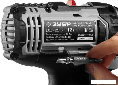 Дрель-шуруповерт Зубр ДШЛ-121 КН (c 2-мя АКБ, кейс)