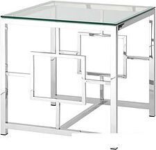 Журнальный столик Stool Group Бруклин 55x55 EET-013 (прозрачное стекло/сталь серебристый) Журнальный столик Stool Group Бруклин 55x55 EET-013 (прозрачное стекло/сталь серебристый)