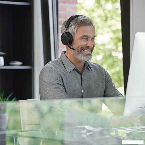 Офисная гарнитура Jabra Evolve2 75 MS Stereo USB-A Desk (черный)